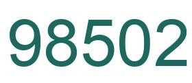 Number 98502 green image