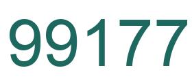 Number 99177 green image
