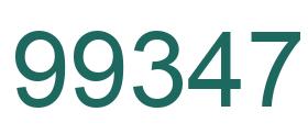 Number 99347 green image