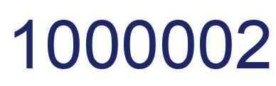 Number 1000002 blue image