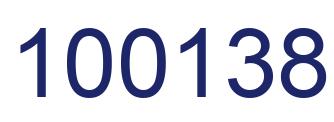 Number 100138 blue image