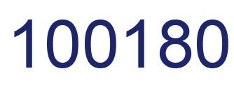 Number 100180 blue image