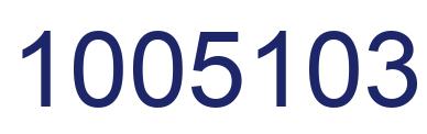Number 1005103 blue image