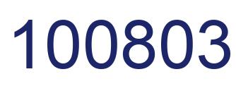 Number 100803 blue image