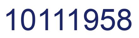 Número 10111958 imagen azul