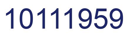 Número 10111959 imagen azul