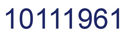 Número 10111961 imagen azul