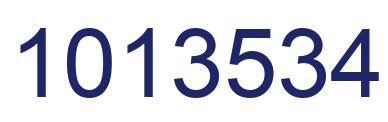 Number 1013534 blue image