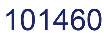 Number 101460 blue image