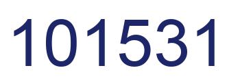 Number 101531 blue image