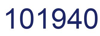 Number 101940 blue image