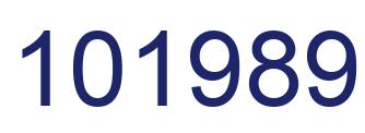 Number 101989 blue image
