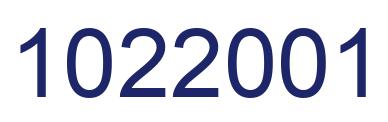 Number 1022001 blue image