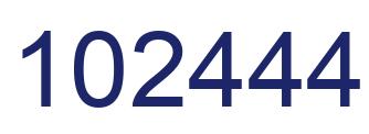 Número 102444 imagen azul