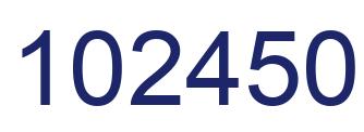 Number 102450 blue image