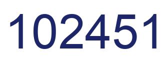 Número 102451 imagen azul