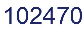 Número 102470 imagen azul