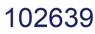 Number 102639 blue image