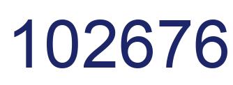 Number 102676 blue image