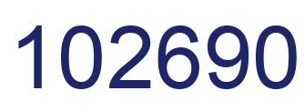 Number 102690 blue image