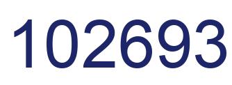 Number 102693 blue image