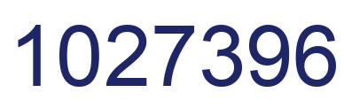 Number 1027396 blue image