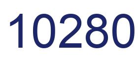 Number 10280 blue image