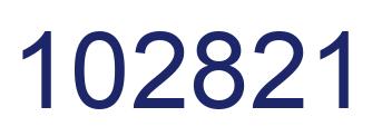 Number 102821 blue image