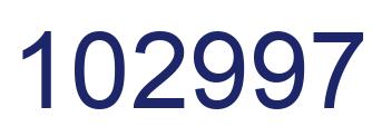 Number 102997 blue image