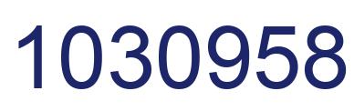 Number 1030958 blue image