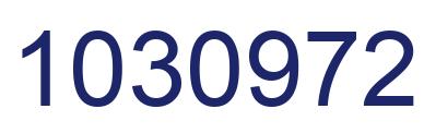 Number 1030972 blue image