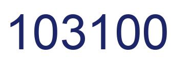 Number 103100 blue image