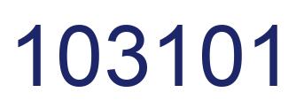 Number 103101 blue image