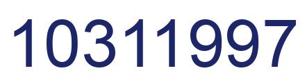 Number 10311997 blue image