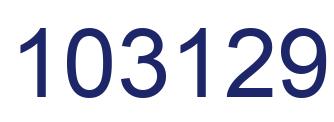 Number 103129 blue image