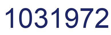 Number 1031972 blue image