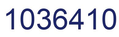 Number 1036410 blue image