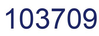Number 103709 blue image