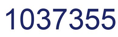 Number 1037355 blue image