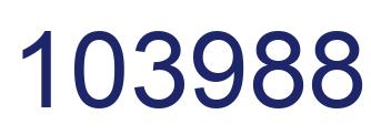 Number 103988 blue image