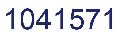 Number 1041571 blue image