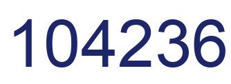 Number 104236 blue image