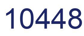 Number 10448 blue image
