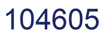 Number 104605 blue image