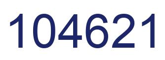 Number 104621 blue image