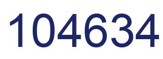 Number 104634 blue image
