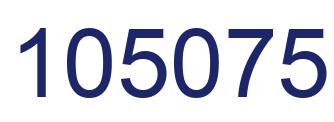 Number 105075 blue image