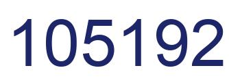 Number 105192 blue image