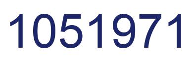 Number 1051971 blue image