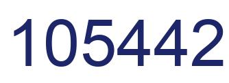Number 105442 blue image